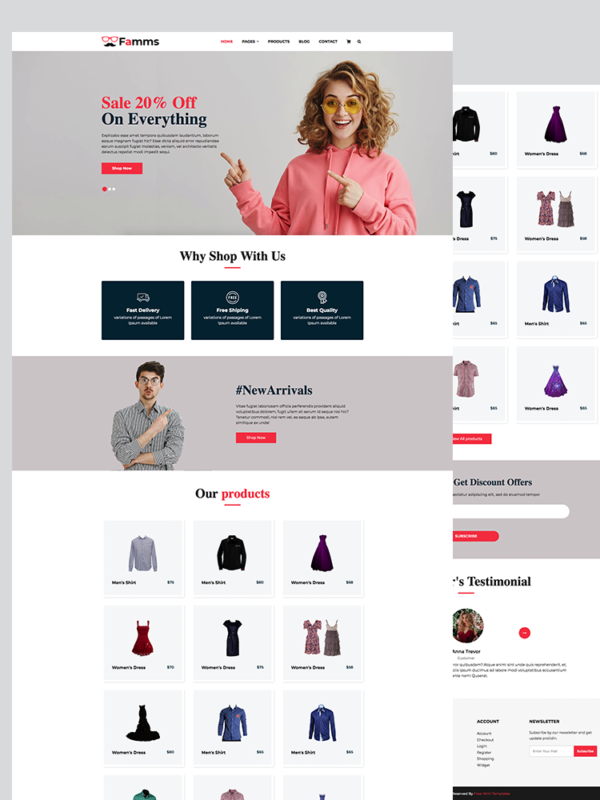 home decor e-commerce template, elegant design, warm colors, lifestyle products